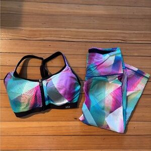 VSX Victoria’s Secret Women's Vibrant Geometric workout Set